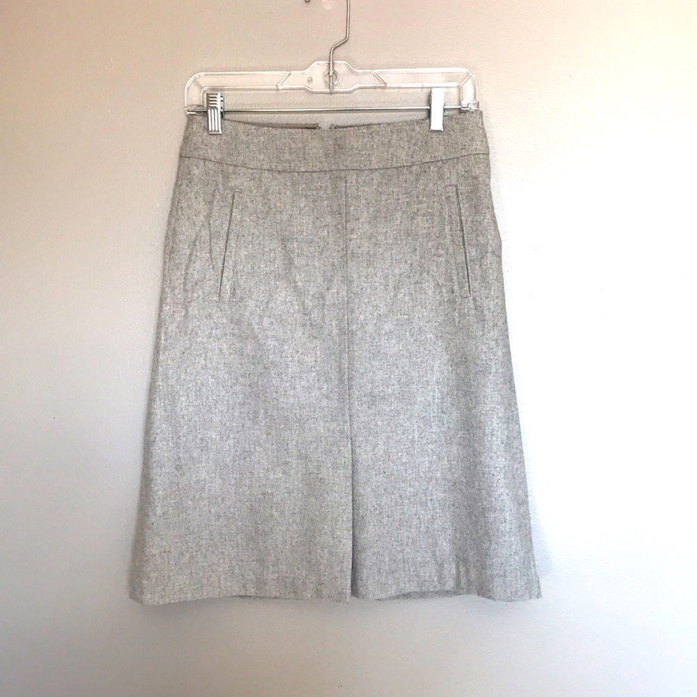 Grey Banana Republic Wool Blend Skirt